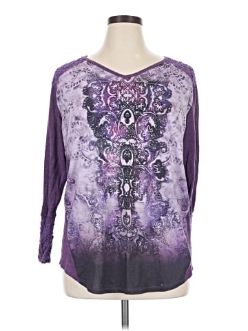 One World 3/4 Sleeve Top (view 1)
