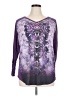 One World Purple 3/4 Sleeve Top Size XL - photo 1