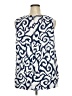 Soft Surroundings 100% Polyester Blue Tank Top Size 2X - photo 2