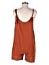 Unbranded 100% Polyester Solid Orange Romper Size L - photo 2