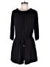 Veronica M. 100% Polyester Solid Black Romper Size L - photo 1