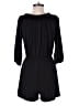 Veronica M. 100% Polyester Solid Black Romper Size L - photo 2