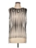 Style&Co 100% Polyester Silver Sleeveless Blouse Size L - photo 1