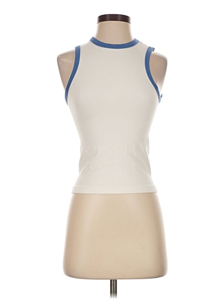Pre-owned Happily Grey Sleeveless T-shirt In Ivory
