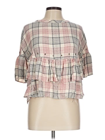 Zara Basic 3/4 Sleeve Blouse (view 1)