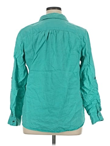 Jones New York Signature 3/4 Sleeve Button-Down Shirt (view 2)