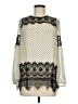 Ryu 100% Polyester Ivory Long Sleeve Blouse Size M - photo 1