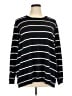 Market and Spruce Stripes Black Pullover Sweater Size 1X - photo 1