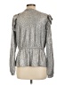 Belldini Silver Long Sleeve Blouse Size L - photo 2