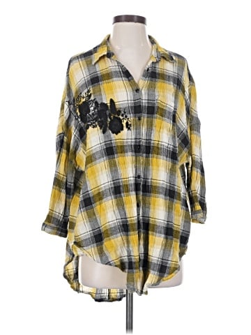 Maeve 3/4 Sleeve Button-Down Shirt (view 1)