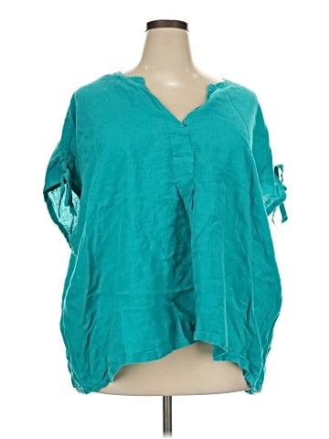 Lands' End Short Sleeve Blouse (view 1)