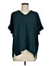 MTS 100% Polyester Teal Short Sleeve Blouse Size M - photo 1