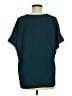 MTS 100% Polyester Teal Short Sleeve Blouse Size M - photo 2