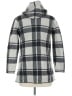 Field Flower 100% Wool Plaid Gray Wool Coat Size M - photo 2