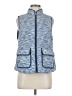 Croft & Barrow 100% Polyester Blue Vest Size Med Petite - photo 1