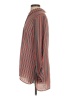 DR2 100% Polyester Stripes Red Long Sleeve Blouse Size S - photo 5