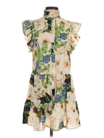 Lavender Brown Casual Dress (view 1)