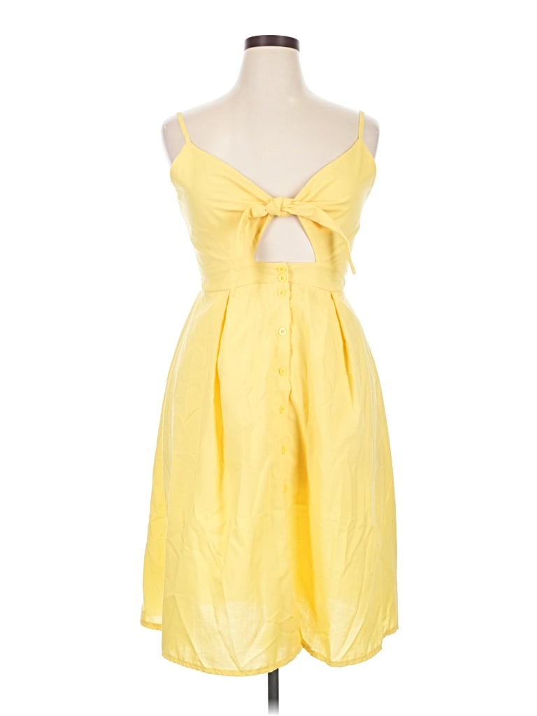 Pre-owned Ecowish Cocktail Dress In Yellow