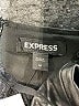 Express 100% Polyurethane Metallic Black Cocktail Dress Size M - photo 7
