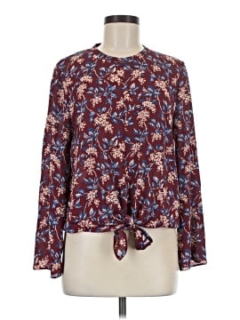 Madewell Bell-Sleeve Tie Top in Antique Flora (view 1)