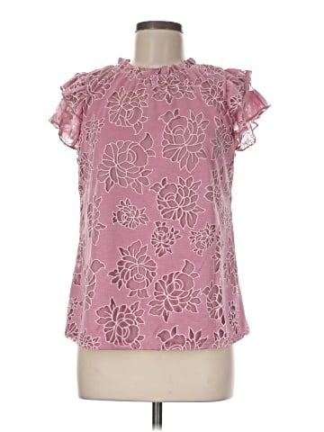 NY Collection Short Sleeve Blouse (view 1)