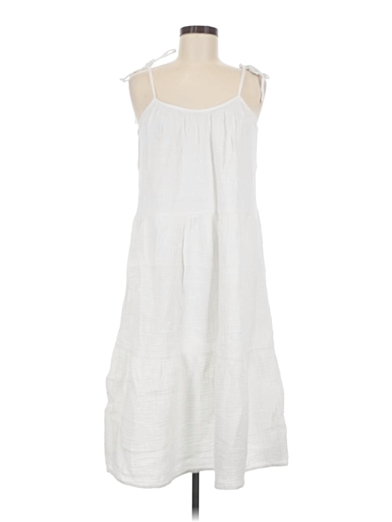 Pre-owned New In Casual Dress In White