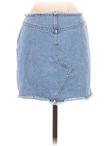 Bubblegum Denim Skirt (view 2)