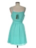 Buttons 100% Polyester Solid Teal Cocktail Dress Size M - photo 2