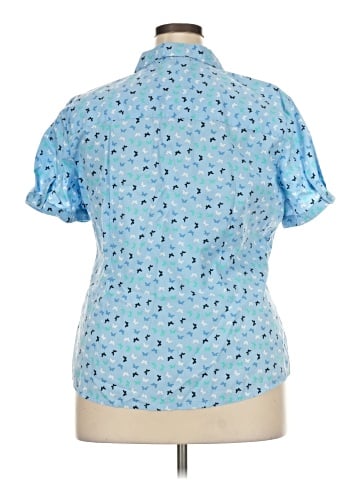 Basic Editions Short Sleeve Blouse (view 2)