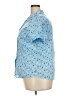 Basic Editions Blue Short Sleeve Blouse Size XXL - photo 5