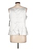 Essentials by Milano Silver Sleeveless Blouse Size L - photo 2