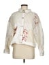 Pol 100% Cotton Print Ivory Jacket Size M - photo 1