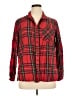 Old Navy 100% Cotton Red Long Sleeve Button-Down Shirt Size XL - photo 1