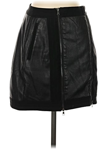 BCBGMAXAZRIA Faux Leather Skirt (view 1)