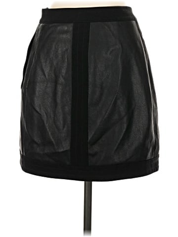 BCBGMAXAZRIA Faux Leather Skirt (view 2)