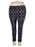 Terra & Sky Print Black Active Pants Size 2X - photo 1