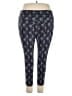 Terra & Sky Print Black Active Pants Size 2X - photo 2