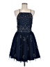 ASOS 100% Polyester Stars Blue Cocktail Dress Size 8 - photo 1