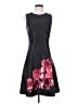 DKNY Graphic Black Cocktail Dress Size 4 - photo 1