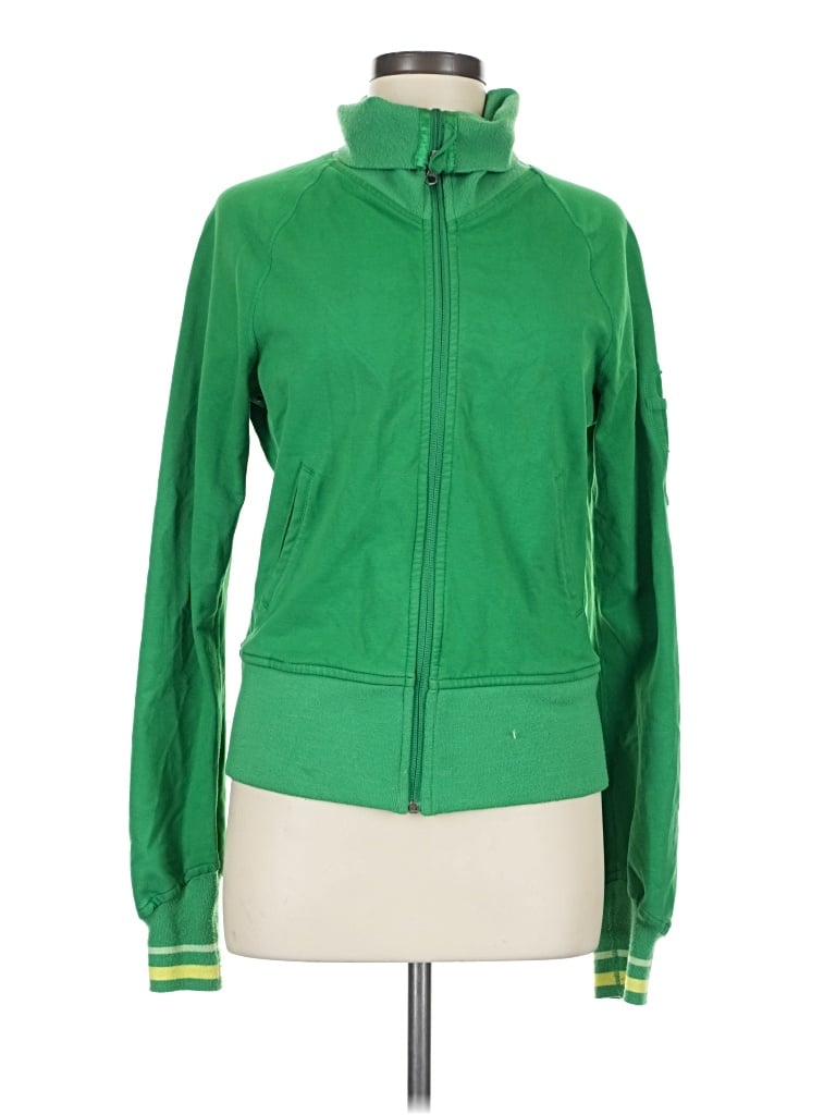 Pre-owned Lululemon Athletica Track Jacket In Green