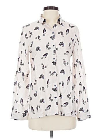 Zara Basic Long Sleeve Blouse (view 1)