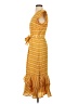 Sugar Lips Stripes Yellow Casual Dress Size S - photo 5