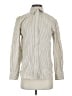 Babaton 100% Cotton Stripes Ivory Long Sleeve Button-Down Shirt Size XXS - photo 1