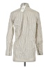Babaton 100% Cotton Stripes Ivory Long Sleeve Button-Down Shirt Size XXS - photo 2