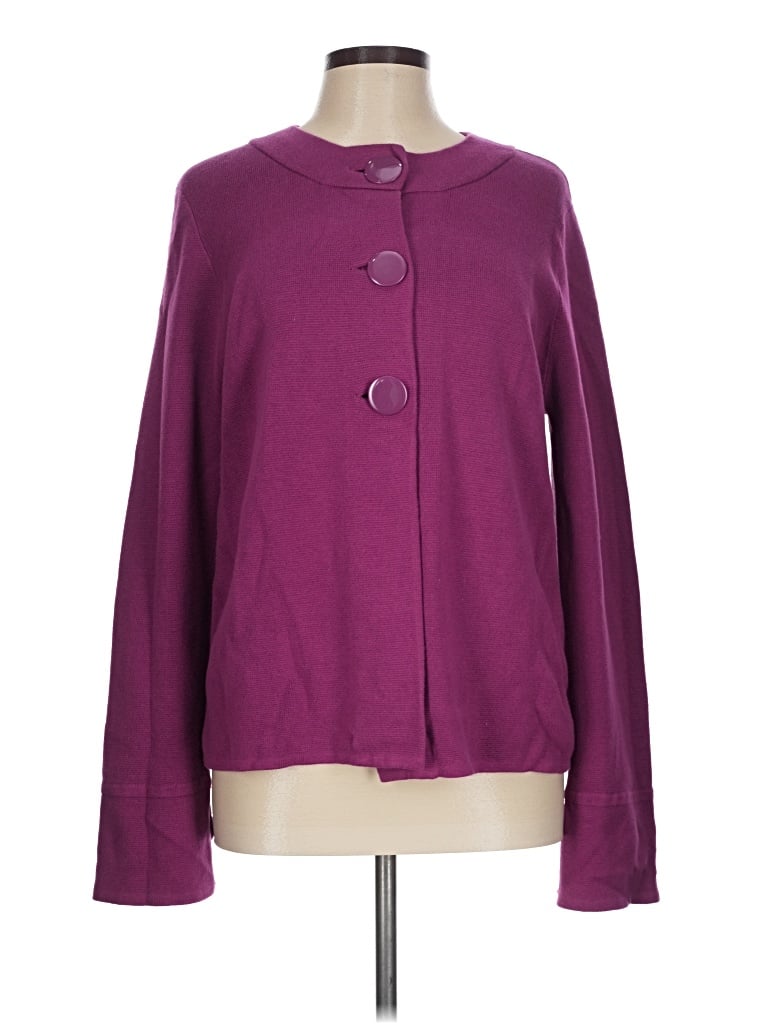 Pre-owned Talbots Cardigan Sweater In Purple
