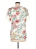 Van Heusen 100% Polyester Ivory Short Sleeve Blouse Size M - photo 2