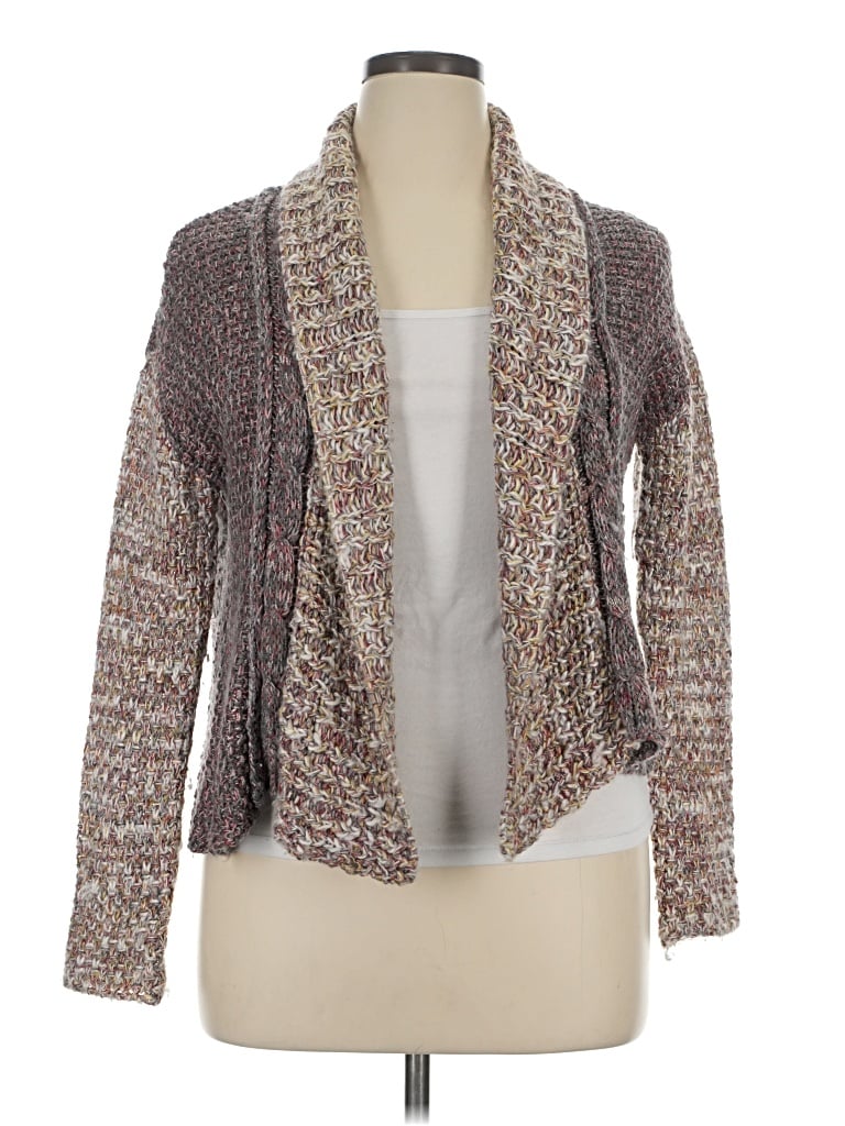 Pre-owned Moth Cardigan Sweater In Gray