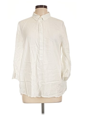 Crown & Ivy 3/4 Sleeve Button-Down Shirt (view 1)