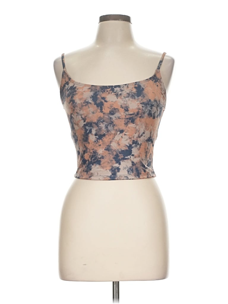 Pre-owned Onzie Tube Top Tan Strapless Neckline Tops