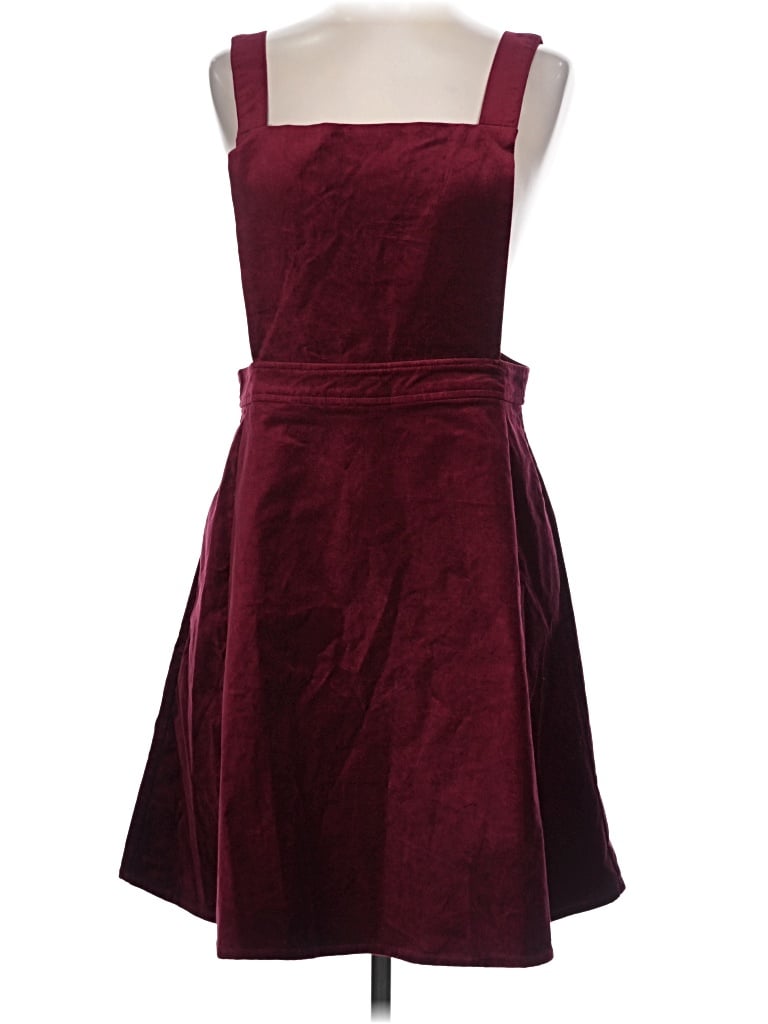 Pre-owned Modcloth Formal Skirt In Burgundy